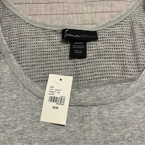 Lane Bryant Solid Grey Tank Top Size 26/28 - Picture 2 of 7
